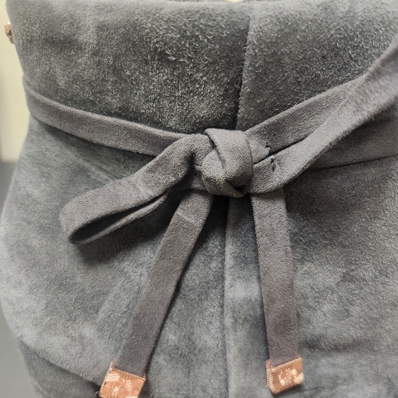 Ted Baker Qatena Suede Heeled Ankle Boots gray Sz 8. New without box - Picture 8 of 13